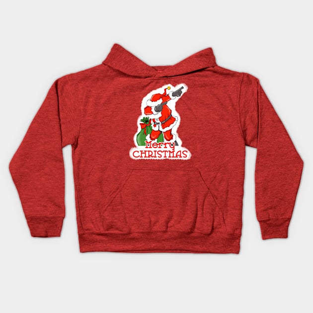 Dabbing Santa Kids Hoodie by WantedHero.com